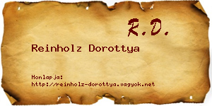 Reinholz Dorottya névjegykártya